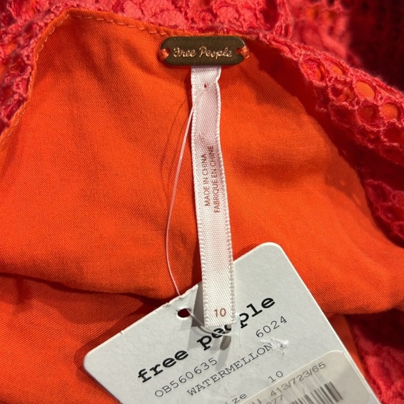 NWT Free People Size 10 Matchpoint Midi Dress Deep V-Neck Sleeveless - Picture 13 of 13